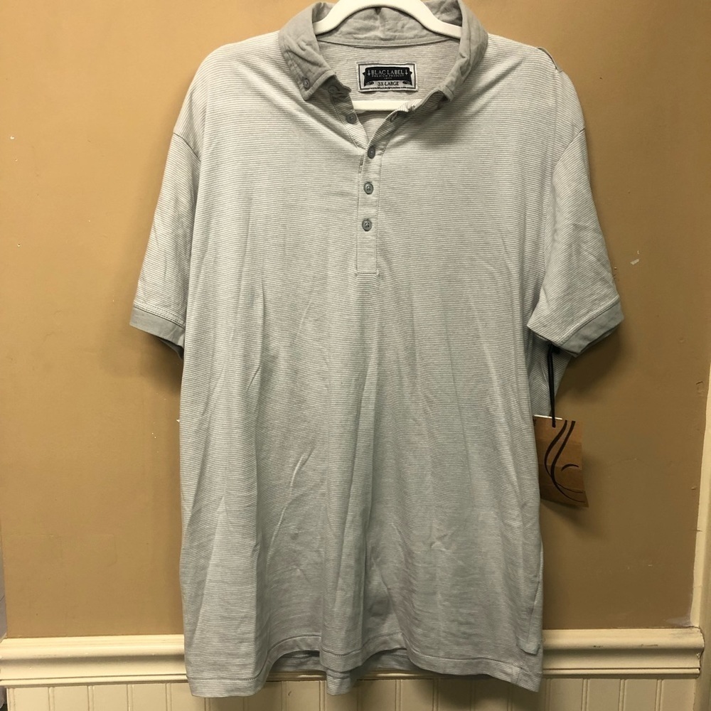 Black Label Premium Product Mens Polo Shirt Size 3X NWT